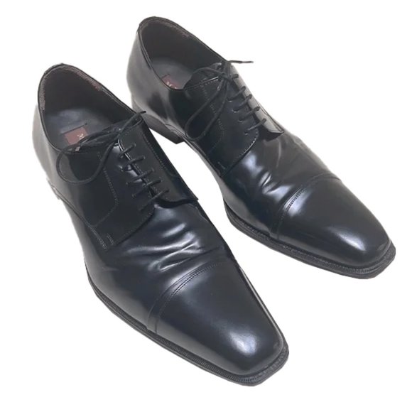 Mezlan Other - MEZLAN Duke Black Polished Cordovan Leather Shoes Size 11